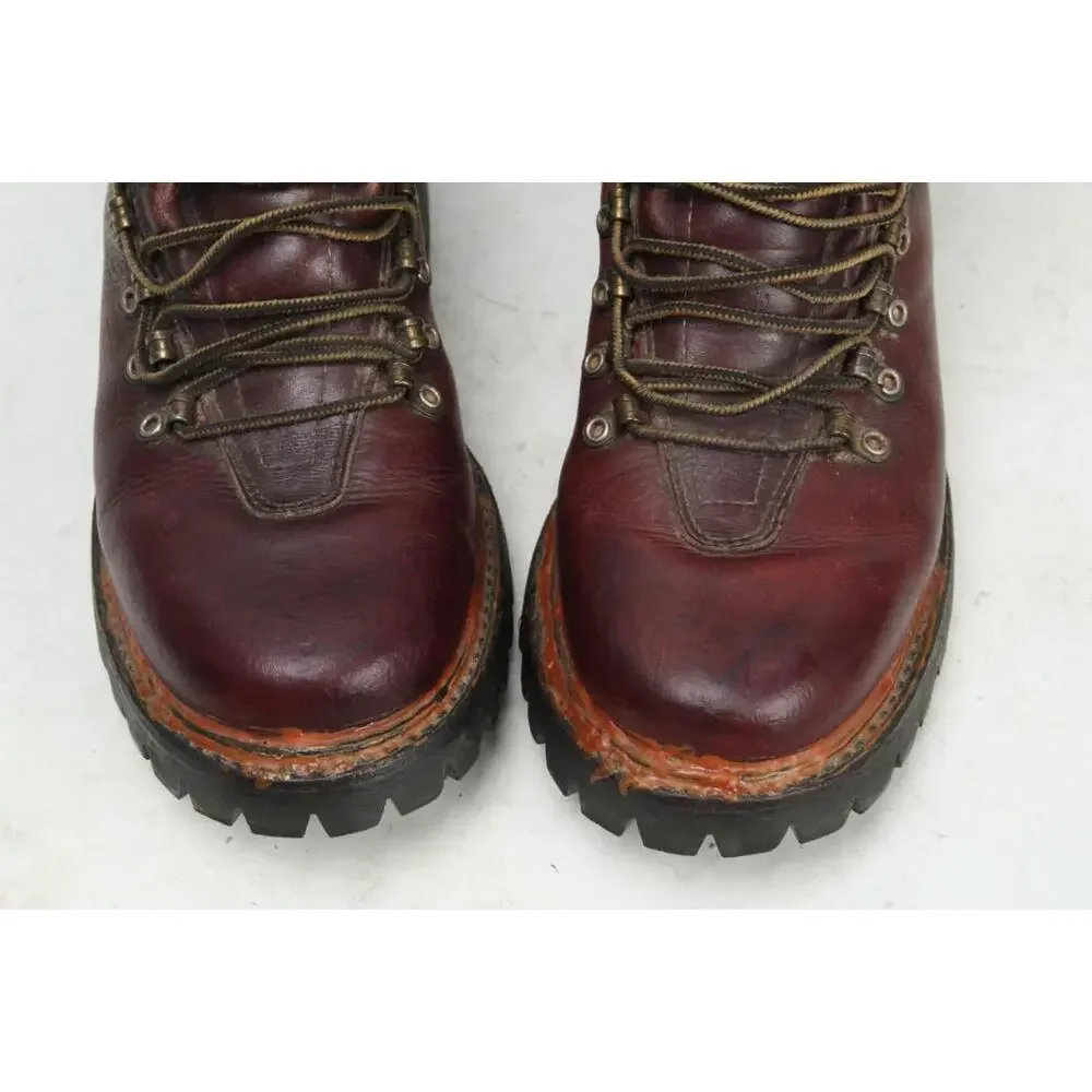 vintage herman survivor SEARS boots hiking lace up leather 60s/70s READ 7.5 D